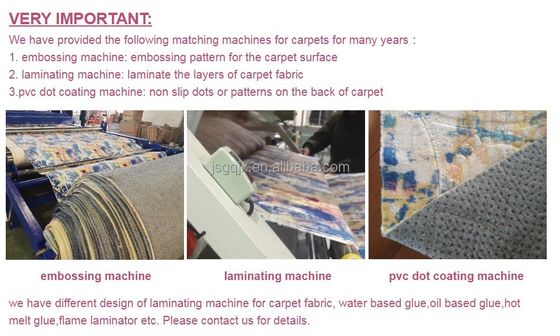 Taglio e incisione 2 in 1 macchina automatica per la fabbricazione di tappeti metodo di stampa termico