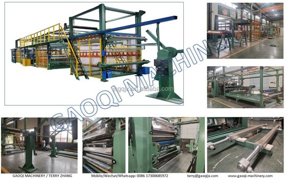 15000mm*2450mm*3800mm Macchina di laminazione a fiamma per il processo di laminazione a fiamma in corduroy