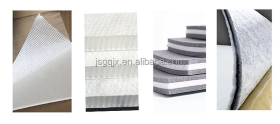 Macchina per la laminazione di tessuti a letto piatto per pannelli compositi in nido di miele in alluminio