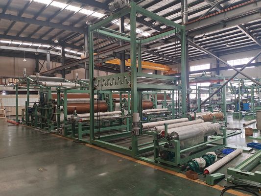 Macchina per la laminazione ad acqua per la produzione di tappeti in stabilimento di produzione