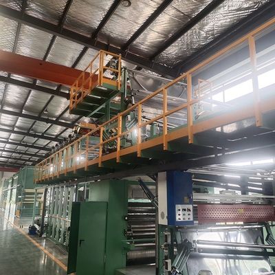 50KW AUTOMATIC Sponge Foam Fire Flame Laminating Machine per tappeti fino a 1800m