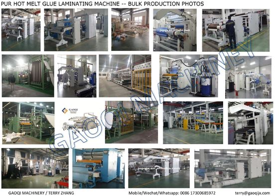 PUR La macchina per la laminazione della colla a fusione a caldo La soluzione perfetta per la fabbricazione di tappeti personalizzati