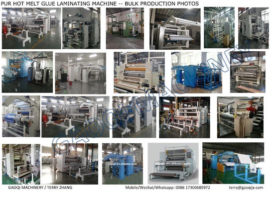 PUR La macchina per la laminazione della colla a fusione a caldo La soluzione perfetta per la fabbricazione di tappeti personalizzati